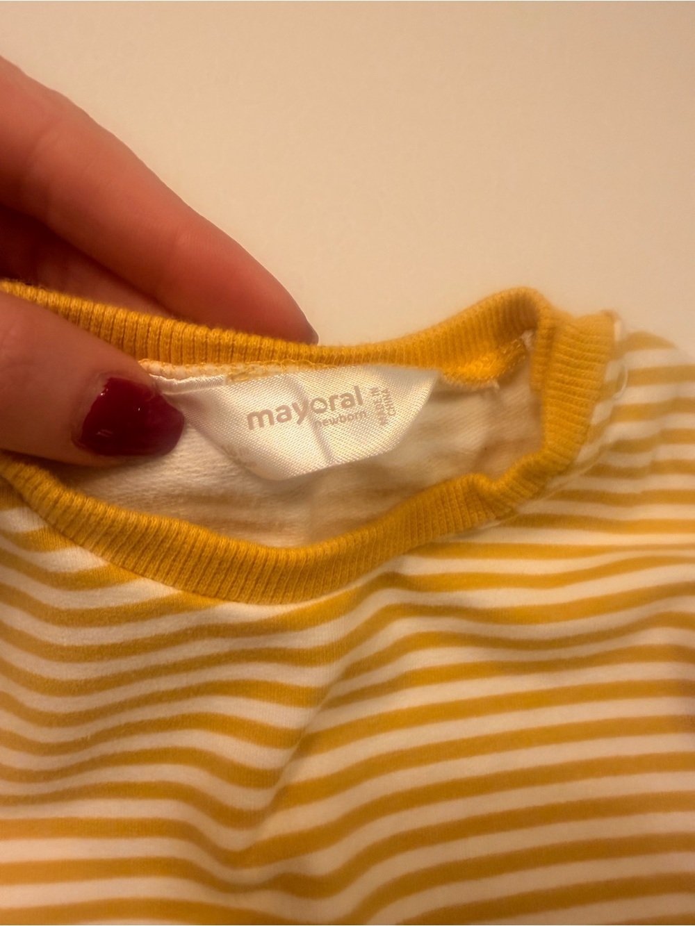 Mayoral Yellow Striped Puppy Graphic Kids Top newborn! Too cute! VGUC - Picture 2 of 4